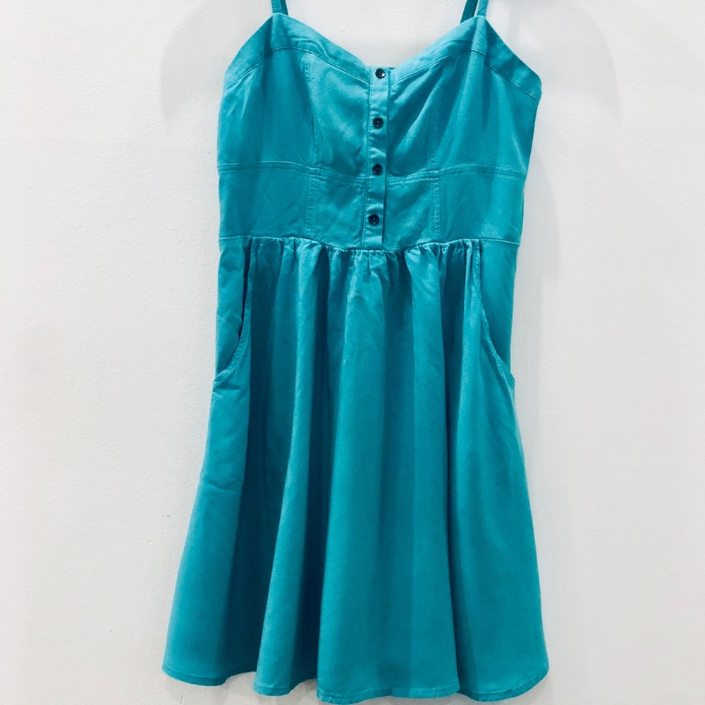 Express Teal Dress with Pockets in XS